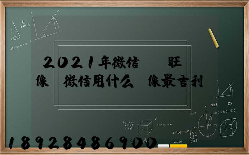 2021年微信轉運旺財頭像,微信用什么頭像最吉利