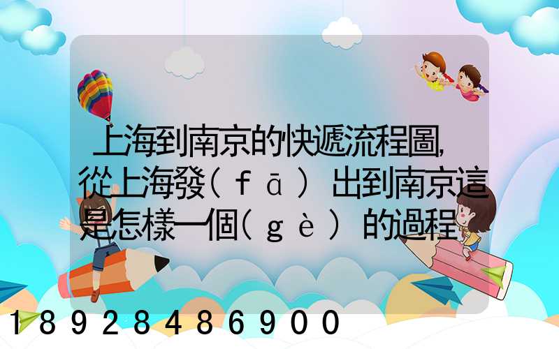 上海到南京的快遞流程圖,從上海發(fā)出到南京這是怎樣一個(gè)的過程