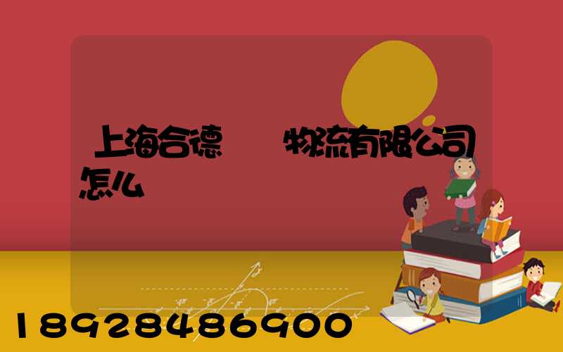 上海合德國際物流有限公司怎么樣