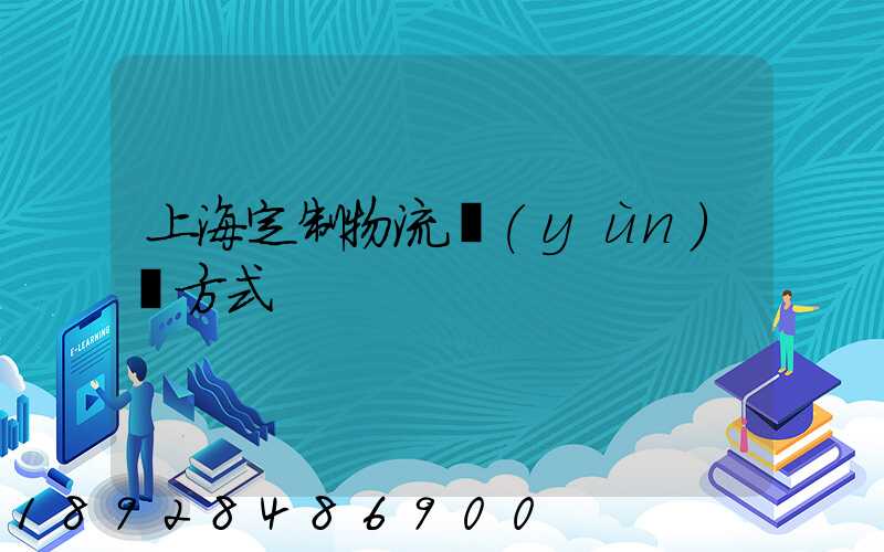 上海定制物流運(yùn)輸方式