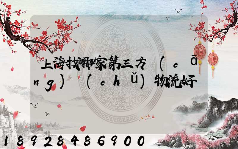 上海找哪家第三方倉(cāng)儲(chǔ)物流好