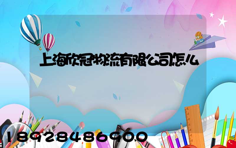 上海欣冠物流有限公司怎么樣