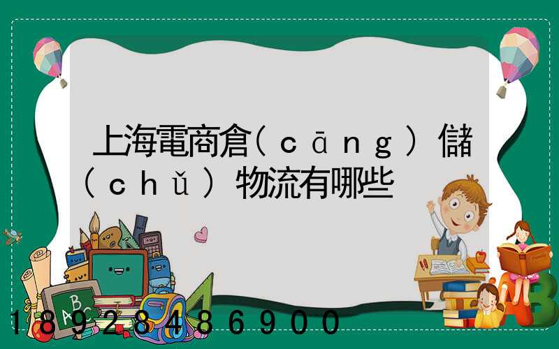 上海電商倉(cāng)儲(chǔ)物流有哪些