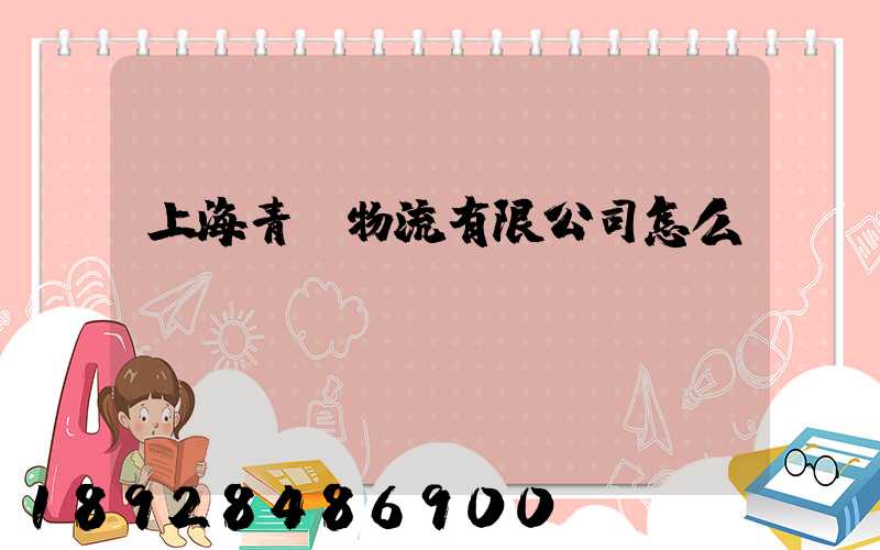 上海青贛物流有限公司怎么樣