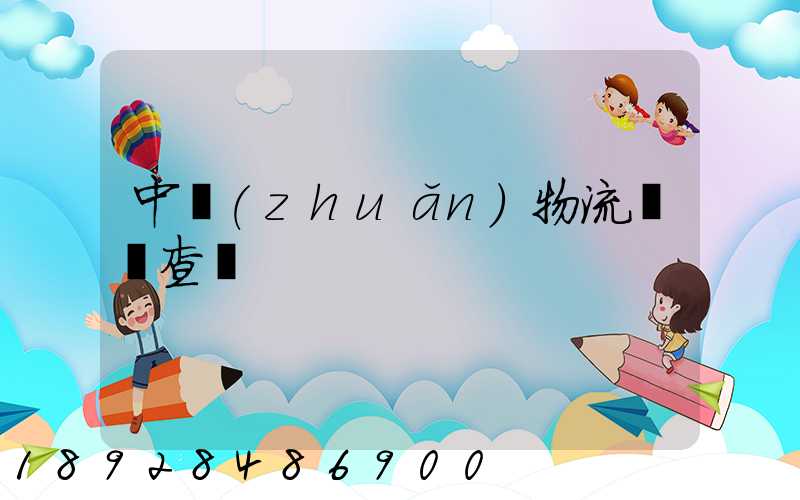 中轉(zhuǎn)物流運輸查詢