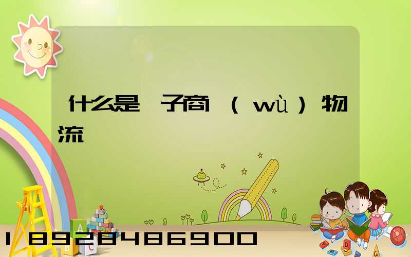 什么是電子商務(wù)物流