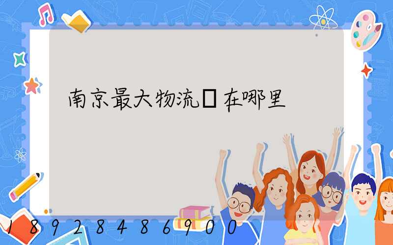 南京最大物流園在哪里