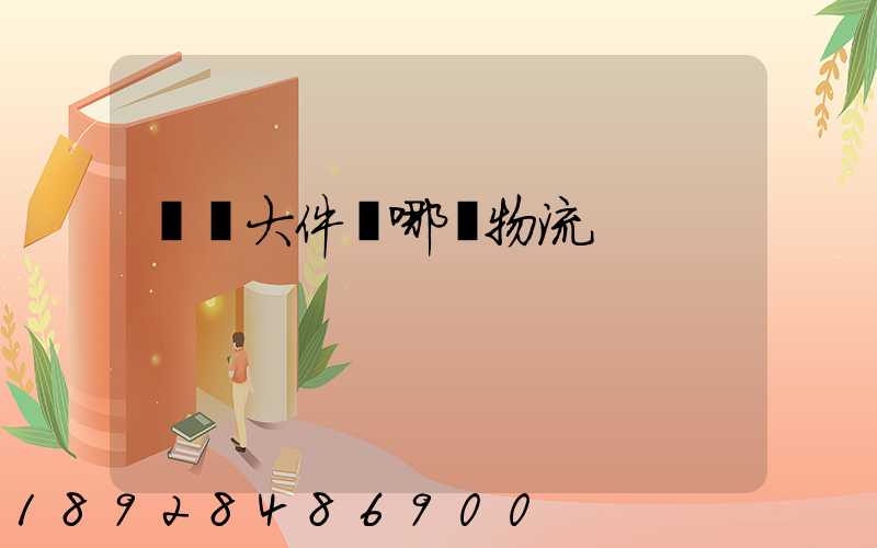 國內大件發哪個物流