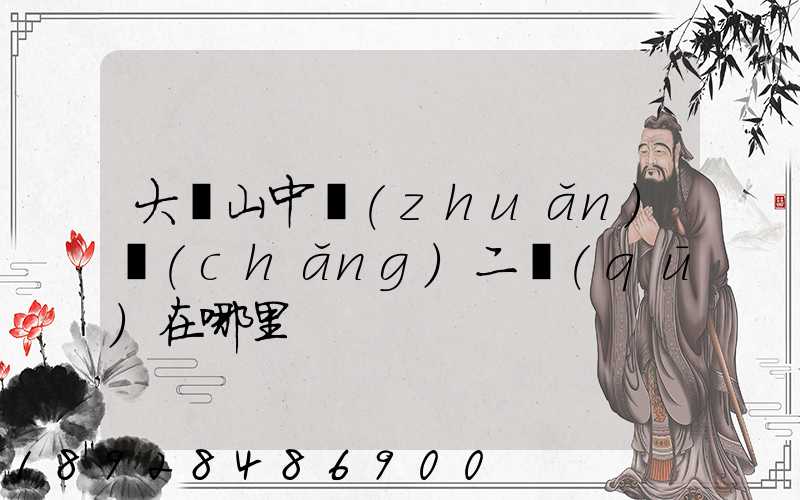 大嶺山中轉(zhuǎn)場(chǎng)二區(qū)在哪里