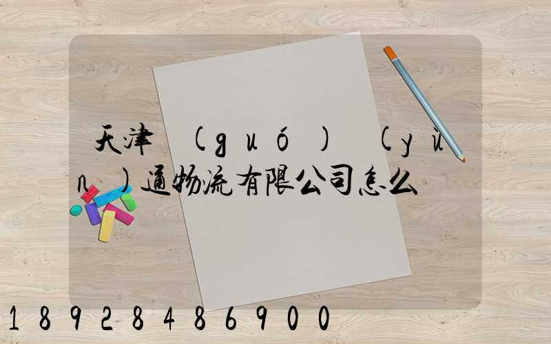 天津國(guó)運(yùn)通物流有限公司怎么樣