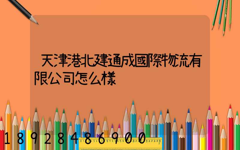天津港北建通成國際物流有限公司怎么樣