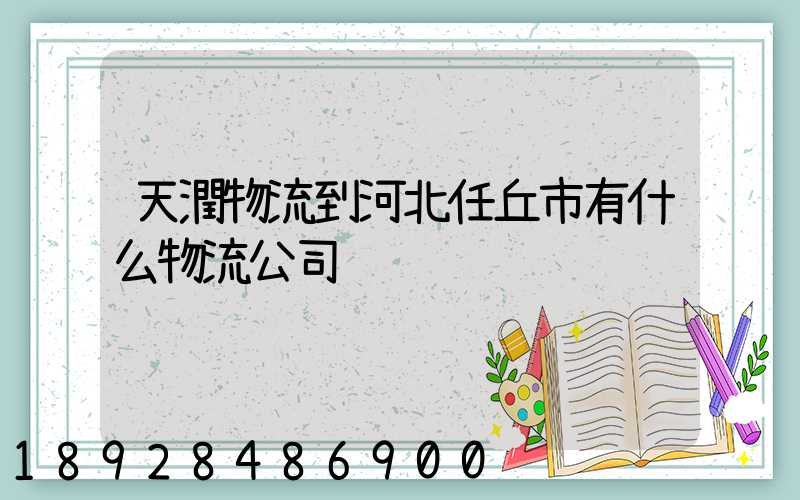 天潤物流到河北任丘市有什么物流公司