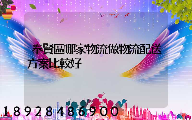 奉賢區哪家物流做物流配送方案比較好