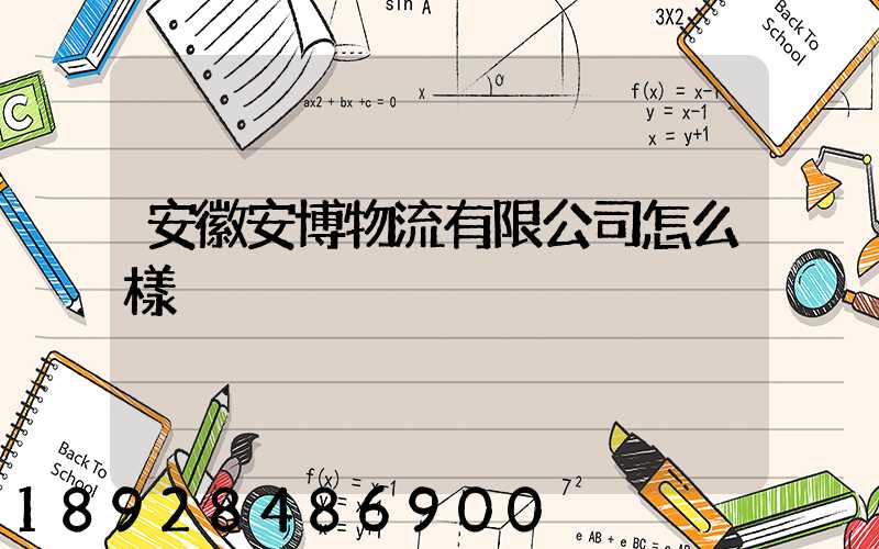 安徽安博物流有限公司怎么樣