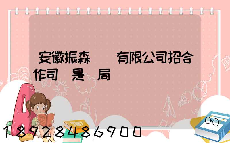 安徽振森運輸有限公司招合作司機是騙局嗎
