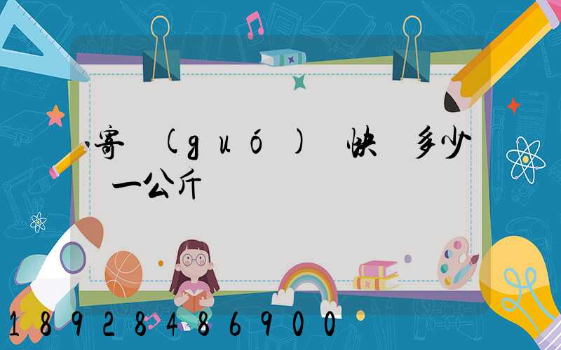 寄國(guó)際快遞多少錢一公斤