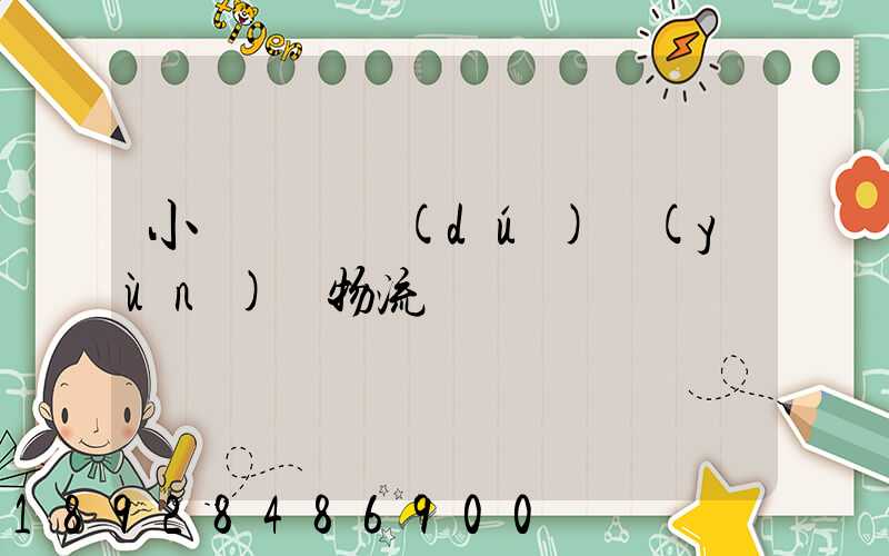 小貨車單獨(dú)運(yùn)輸物流