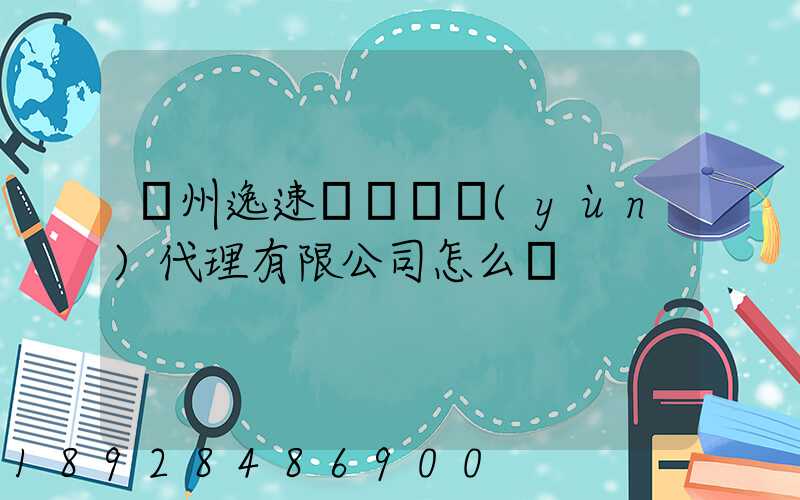 廣州逸速國際貨運(yùn)代理有限公司怎么樣