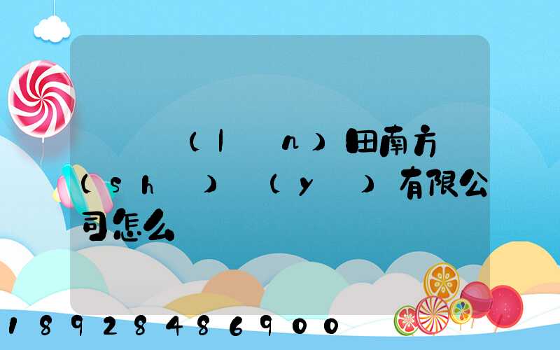 廣東藍(lán)田南方實(shí)業(yè)有限公司怎么樣