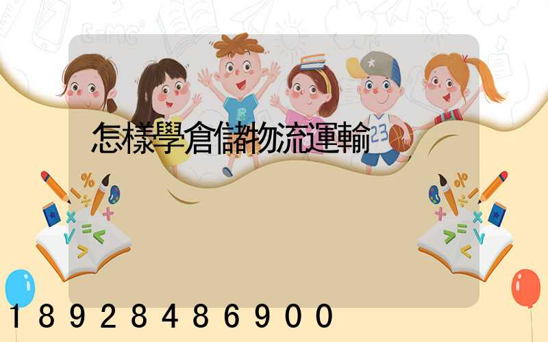 怎樣學倉儲物流運輸