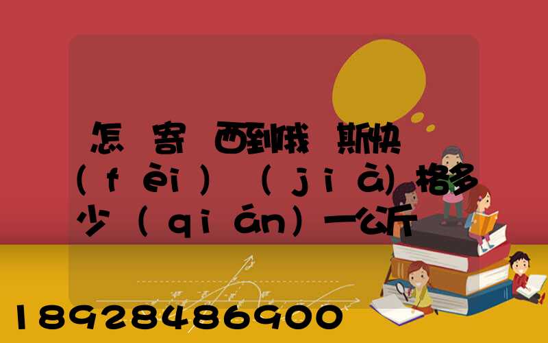 怎樣寄東西到俄羅斯快遞費(fèi)價(jià)格多少錢(qián)一公斤