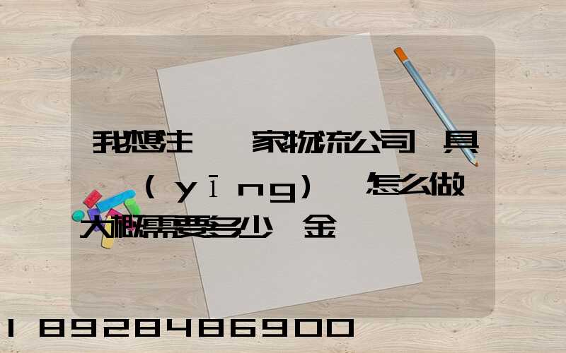 我想注冊一家物流公司,具體應(yīng)該怎么做,大概需要多少資金