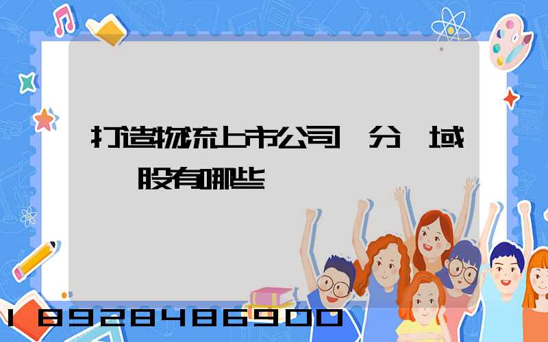 打造物流上市公司細分領域龍頭股有哪些