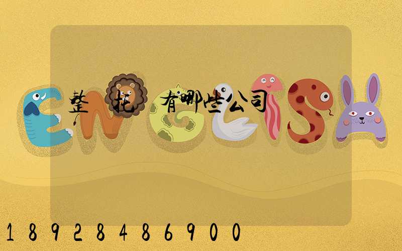 整車托運有哪些公司