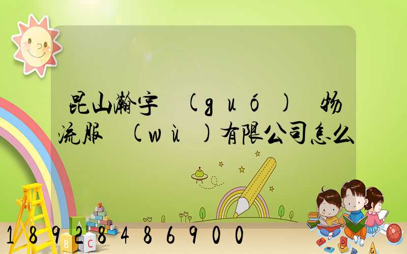 昆山瀚宇國(guó)際物流服務(wù)有限公司怎么樣