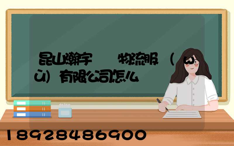 昆山瀚宇國際物流服務(wù)有限公司怎么樣