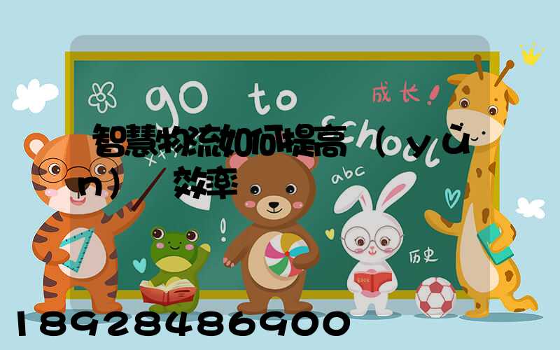 智慧物流如何提高運(yùn)輸效率