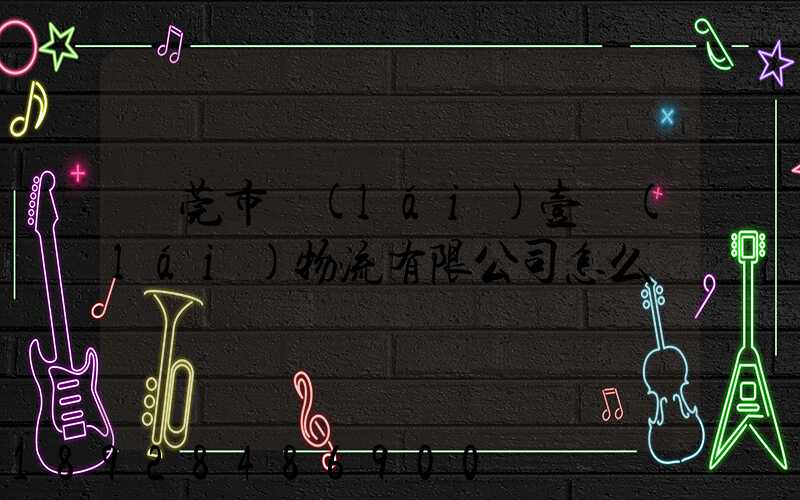 東莞市來(lái)壹來(lái)物流有限公司怎么樣