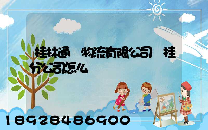 桂林通達物流有限公司臨桂分公司怎么樣