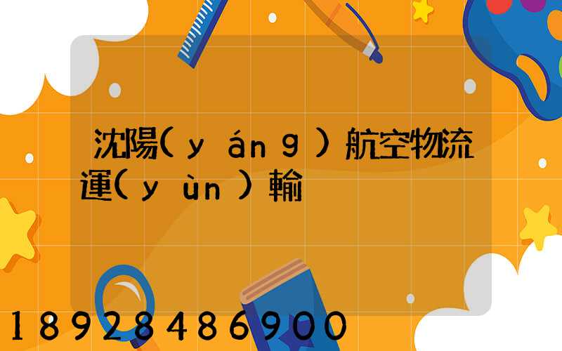 沈陽(yáng)航空物流運(yùn)輸