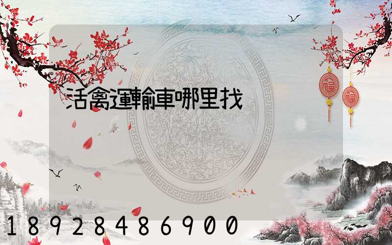 活禽運輸車哪里找