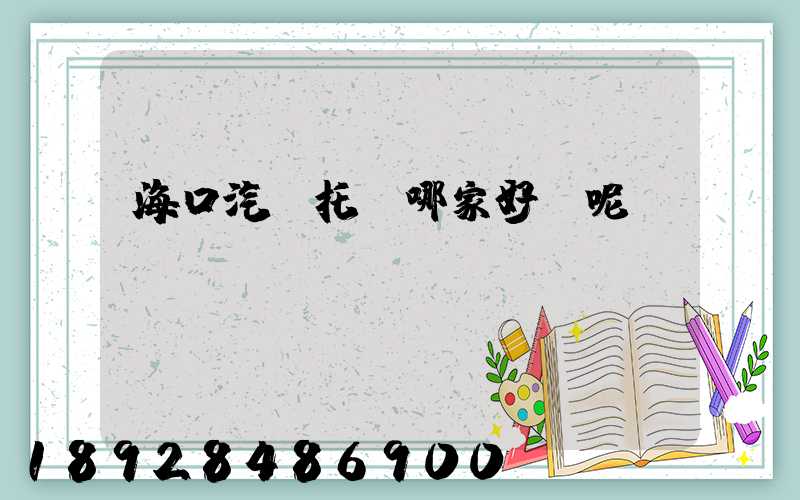海口汽車托運哪家好點呢