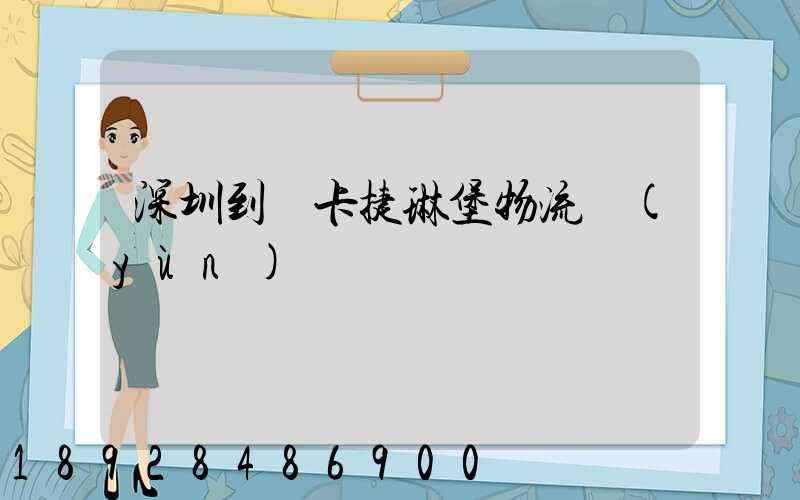 深圳到葉卡捷琳堡物流運(yùn)輸