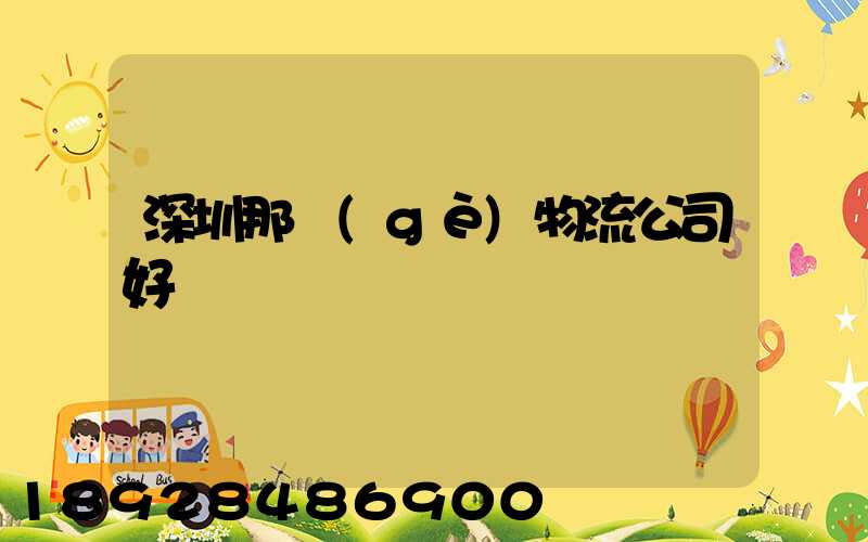 深圳那個(gè)物流公司好