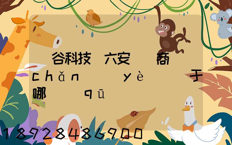 灝谷科技(六安)電商產(chǎn)業(yè)園屬于哪個區(qū)