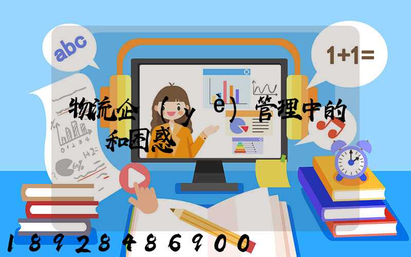 物流企業(yè)管理中的問題和困惑