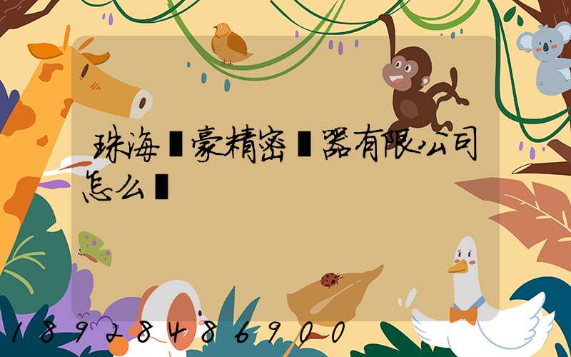 珠海萬豪精密儀器有限公司怎么樣