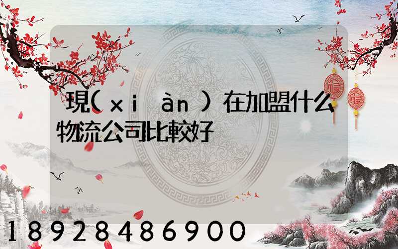 現(xiàn)在加盟什么物流公司比較好
