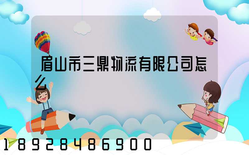 眉山市三鼎物流有限公司怎么樣