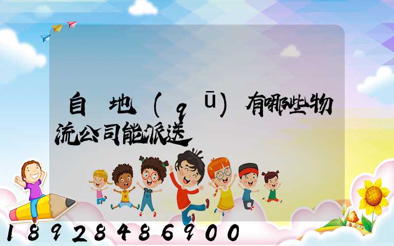 自貢地區(qū)有哪些物流公司能派送電動車