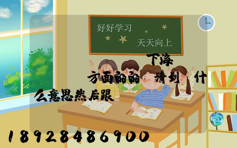 請(qǐng)問下海運(yùn)方面的的雙清到門什么意思然后跟DDU、DDP有什么差別