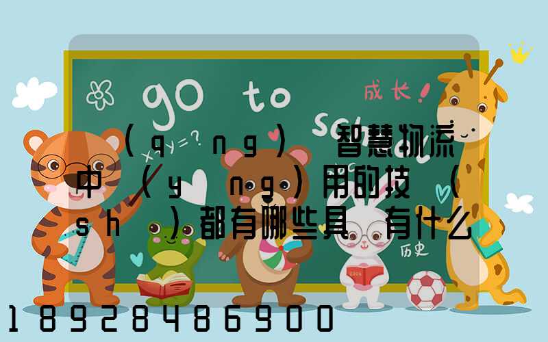 請(qǐng)問智慧物流中應(yīng)用的技術(shù)都有哪些具體有什么好處