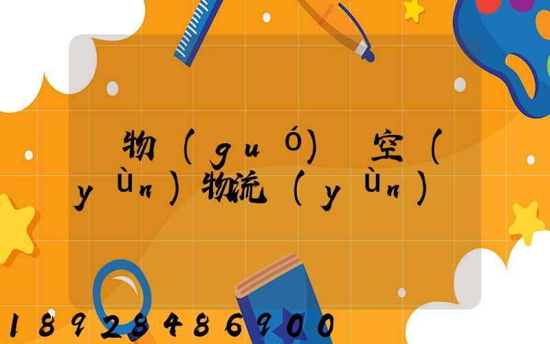 貨物國(guó)際空運(yùn)物流運(yùn)輸