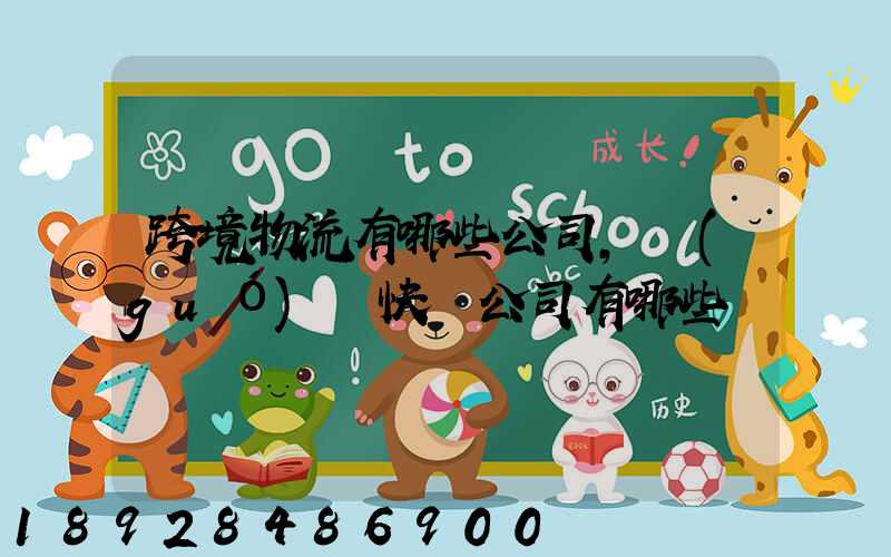 跨境物流有哪些公司,國(guó)際快遞公司有哪些