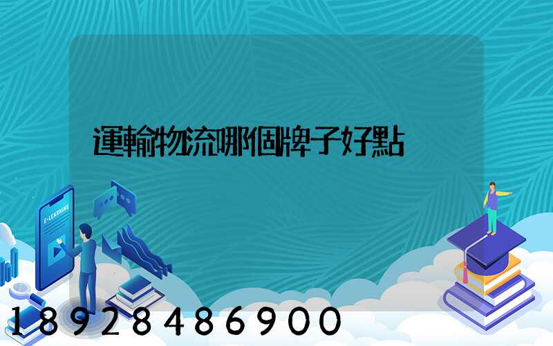 運輸物流哪個牌子好點