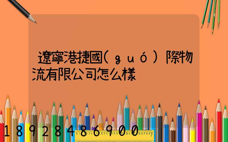 遼寧港捷國(guó)際物流有限公司怎么樣